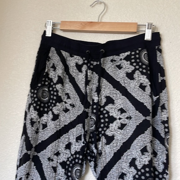 Cisono Bohemian Bandanna Print Light Weight Drawstring Pants Size L - Picture 2 of 8